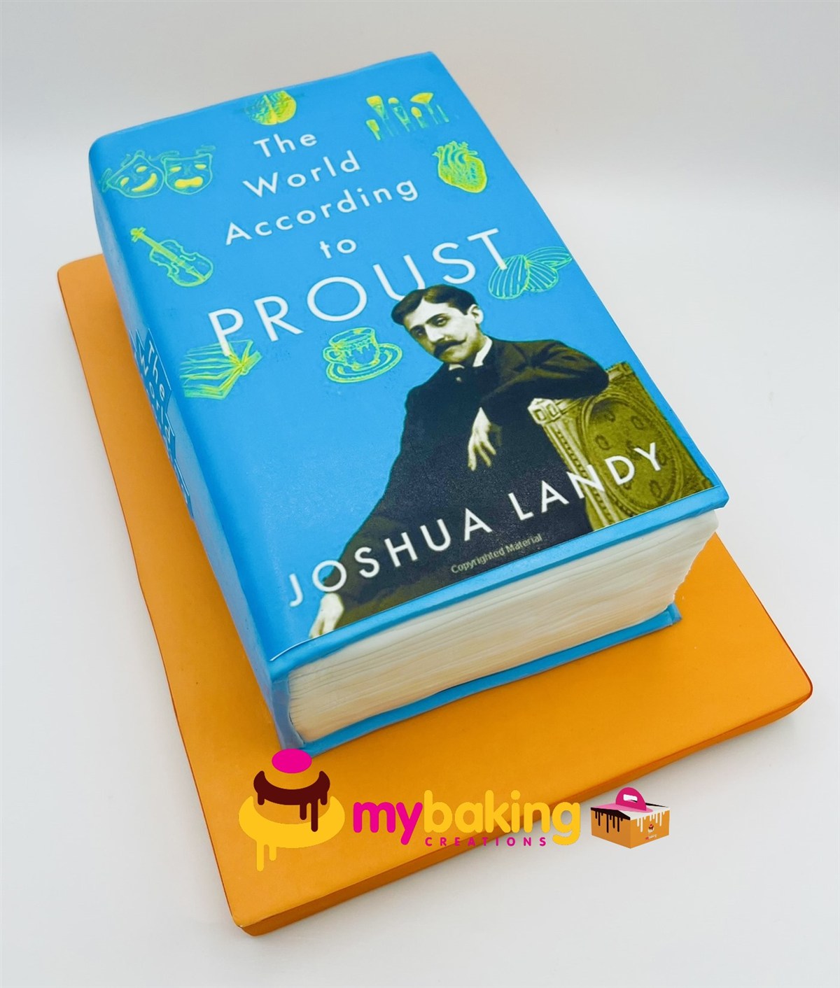 Custom textbook graduation sculpted cake Bay Area